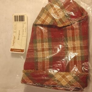 Longaberger Liner For Bouquet Basket In Orchard Park Plaid Fabric New In Package